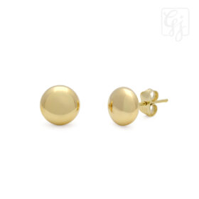 9K Italian Half Dome Studs