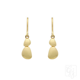9K Yellow Gold Hook Earrings