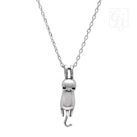 Sterling Silver Cat Pendant