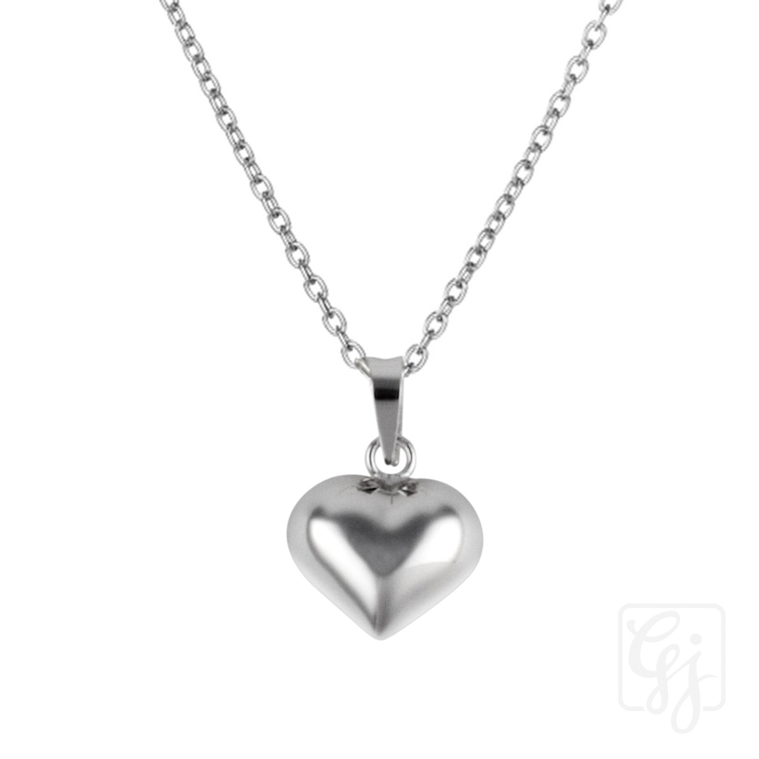Valentine's Day Collection 2023 | Forest Hill Melbourne | Gillian's Jewellery 3 Sterling Silver Puffy Heart Pendant